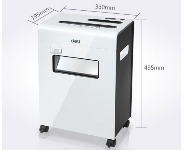 Deli 9911 Paper Shredder Cross Cut Machine 8 Sheets 230MM
